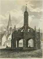 An illustration from The architectural antiquities of Great Britain : represented and illustrated in a series of views, elevations, plans, sections, and details, of various ancient English edifices : with historical and descriptive accounts of each (1807)