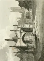 An illustration from The architectural antiquities of Great Britain : represented and illustrated in a series of views, elevations, plans, sections, and details, of various ancient English edifices : with historical and descriptive accounts of each (1807)