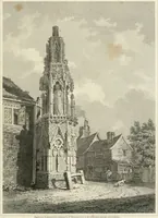 An illustration from The architectural antiquities of Great Britain : represented and illustrated in a series of views, elevations, plans, sections, and details, of various ancient English edifices : with historical and descriptive accounts of each (1807)