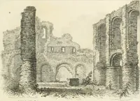 An illustration from The architectural antiquities of Great Britain : represented and illustrated in a series of views, elevations, plans, sections, and details, of various ancient English edifices : with historical and descriptive accounts of each (1807)
