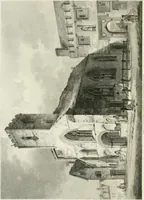 An illustration from The architectural antiquities of Great Britain : represented and illustrated in a series of views, elevations, plans, sections, and details, of various ancient English edifices : with historical and descriptive accounts of each (1807)