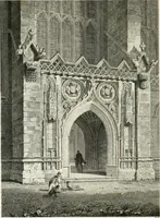 An illustration from The architectural antiquities of Great Britain : represented and illustrated in a series of views, elevations, plans, sections, and details, of various ancient English edifices : with historical and descriptive accounts of each (1807)