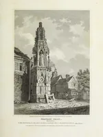 An illustration from The architectural antiquities of Great Britain, represented and illustrated in a series of views, elevations, plans, sections, and details, of various ancient English edifices : with historical and descriptive accounts of each (1807)