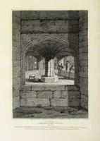An illustration from The architectural antiquities of Great Britain, represented and illustrated in a series of views, elevations, plans, sections, and details, of various ancient English edifices : with historical and descriptive accounts of each (1807)