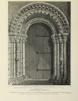An illustration from The architectural antiquities of Great Britain, represented and illustrated in a series of views, elevations, plans, sections, and details, of various ancient English edifices : with historical and descriptive accounts of each (1807)