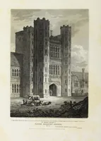 An illustration from The architectural antiquities of Great Britain, represented and illustrated in a series of views, elevations, plans, sections, and details, of various ancient English edifices : with historical and descriptive accounts of each (1807)