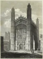 An illustration from The architectural antiquities of Great Britain, represented and illustrated in a series of views, elevations, plans, sections, and details, of various ancient English edifices : with historical and descriptive accounts of each (1807)