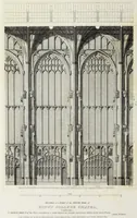 An illustration from The architectural antiquities of Great Britain, represented and illustrated in a series of views, elevations, plans, sections, and details, of various ancient English edifices : with historical and descriptive accounts of each (1807)