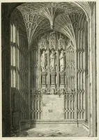 An illustration from The architectural antiquities of Great Britain : represented and illustrated in a series of views, elevations, plans, sections, and details, of various ancient English edifices : with historical and descriptive accounts of each (1807)