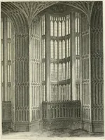 Picture 28 of 84 from The architectural antiquities of Great Britain : represented and illustrated in a series of views, elevations, plans, sections, and details, of various ancient English edifices : with historical and descriptive accounts of each (1807), leaf 102