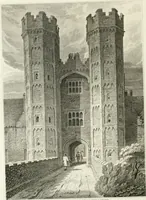 An illustration from The architectural antiquities of Great Britain : represented and illustrated in a series of views, elevations, plans, sections, and details, of various ancient English edifices : with historical and descriptive accounts of each (1807)