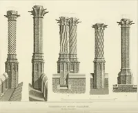 An illustration from The architectural antiquities of Great Britain : represented and illustrated in a series of views, elevations, plans, sections, and details, of various ancient English edifices : with historical and descriptive accounts of each (1807)