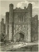 An illustration from The architectural antiquities of Great Britain : represented and illustrated in a series of views, elevations, plans, sections, and details, of various ancient English edifices : with historical and descriptive accounts of each (1807)