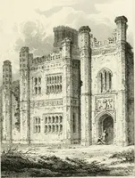 An illustration from The architectural antiquities of Great Britain : represented and illustrated in a series of views, elevations, plans, sections, and details, of various ancient English edifices : with historical and descriptive accounts of each (1807)