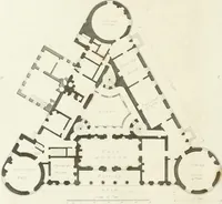 An illustration from The architectural antiquities of Great Britain : represented and illustrated in a series of views, elevations, plans, sections, and details, of various ancient English edifices : with historical and descriptive accounts of each (1807)