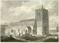 An illustration from The architectural antiquities of Great Britain : represented and illustrated in a series of views, elevations, plans, sections, and details, of various ancient English edifices : with historical and descriptive accounts of each (1807)