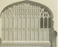 An illustration from The architectural antiquities of Great Britain : represented and illustrated in a series of views, elevations, plans, sections, and details, of various ancient English edifices : with historical and descriptive accounts of each (1807)