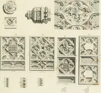 An illustration from The architectural antiquities of Great Britain : represented and illustrated in a series of views, elevations, plans, sections, and details, of various ancient English edifices : with historical and descriptive accounts of each (1807)