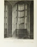 An illustration from The architectural antiquities of Great Britain, represented and illustrated in a series of views, elevations, plans, sections, and details, of various ancient English edifices : with historical and descriptive accounts of each (1807)