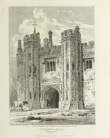 An illustration from The architectural antiquities of Great Britain, represented and illustrated in a series of views, elevations, plans, sections, and details, of various ancient English edifices : with historical and descriptive accounts of each (1807)
