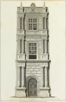 An illustration from The architectural antiquities of Great Britain, represented and illustrated in a series of views, elevations, plans, sections, and details, of various ancient English edifices : with historical and descriptive accounts of each (1807)