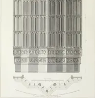 Picture 13 of 63 from The architectural antiquities of Great Britain, represented and illustrated in a series of views, elevations, plans, sections, and details, of various ancient English edifices : with historical and descriptive accounts of each (1807), leaf 57