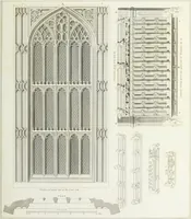 An illustration from The architectural antiquities of Great Britain, represented and illustrated in a series of views, elevations, plans, sections, and details, of various ancient English edifices : with historical and descriptive accounts of each (1807)
