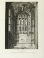An illustration from The architectural antiquities of Great Britain, represented and illustrated in a series of views, elevations, plans, sections, and details, of various ancient English edifices : with historical and descriptive accounts of each (1807)