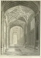 An illustration from The architectural antiquities of Great Britain : represented and illustrated in a series of views, elevations, plans, sections, and details, of various ancient English edifices : with historical and descriptive accounts of each (1807)