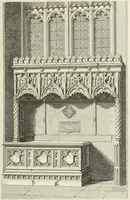 An illustration from The architectural antiquities of Great Britain : represented and illustrated in a series of views, elevations, plans, sections, and details, of various ancient English edifices : with historical and descriptive accounts of each (1807)