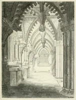 An illustration from The architectural antiquities of Great Britain : represented and illustrated in a series of views, elevations, plans, sections, and details, of various ancient English edifices : with historical and descriptive accounts of each (1807)
