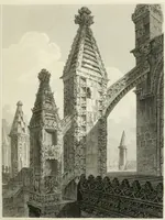 An illustration from The architectural antiquities of Great Britain : represented and illustrated in a series of views, elevations, plans, sections, and details, of various ancient English edifices : with historical and descriptive accounts of each (1807)