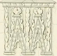 An illustration from The architectural antiquities of Great Britain : represented and illustrated in a series of views, elevations, plans, sections, and details, of various ancient English edifices : with historical and descriptive accounts of each (1807)