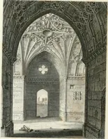 An illustration from The architectural antiquities of Great Britain : represented and illustrated in a series of views, elevations, plans, sections, and details, of various ancient English edifices : with historical and descriptive accounts of each (1807)