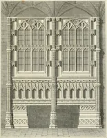 An illustration from The architectural antiquities of Great Britain : represented and illustrated in a series of views, elevations, plans, sections, and details, of various ancient English edifices : with historical and descriptive accounts of each (1807)