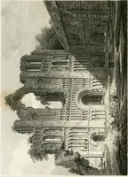 An illustration from The architectural antiquities of Great Britain : represented and illustrated in a series of views, elevations, plans, sections, and details, of various ancient English edifices : with historical and descriptive accounts of each (1807)