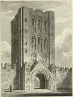 An illustration from The architectural antiquities of Great Britain : represented and illustrated in a series of views, elevations, plans, sections, and details, of various ancient English edifices : with historical and descriptive accounts of each (1807)