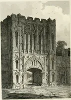 An illustration from The architectural antiquities of Great Britain : represented and illustrated in a series of views, elevations, plans, sections, and details, of various ancient English edifices : with historical and descriptive accounts of each (1807)