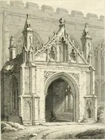 An illustration from The architectural antiquities of Great Britain : represented and illustrated in a series of views, elevations, plans, sections, and details, of various ancient English edifices : with historical and descriptive accounts of each (1807)