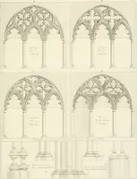 An illustration from The architectural antiquities of Great Britain : represented and illustrated in a series of views, elevations, plans, sections, and details, of various ancient English edifices : with historical and descriptive accounts of each (1807)