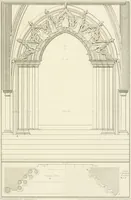 An illustration from The architectural antiquities of Great Britain : represented and illustrated in a series of views, elevations, plans, sections, and details, of various ancient English edifices : with historical and descriptive accounts of each (1807)