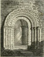 An illustration from The architectural antiquities of Great Britain : represented and illustrated in a series of views, elevations, plans, sections, and details, of various ancient English edifices : with historical and descriptive accounts of each (1807)