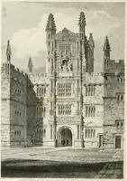 An illustration from The architectural antiquities of Great Britain : represented and illustrated in a series of views, elevations, plans, sections, and details, of various ancient English edifices : with historical and descriptive accounts of each (1807)