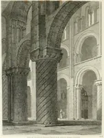 An illustration from The architectural antiquities of Great Britain : represented and illustrated in a series of views, elevations, plans, sections, and details, of various ancient English edifices : with historical and descriptive accounts of each (1807)