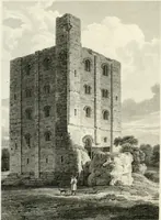 An illustration from The architectural antiquities of Great Britain : represented and illustrated in a series of views, elevations, plans, sections, and details, of various ancient English edifices : with historical and descriptive accounts of each (1807)