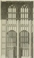 An illustration from The architectural antiquities of Great Britain : represented and illustrated in a series of views, elevations, plans, sections, and details, of various ancient English edifices : with historical and descriptive accounts of each (1807)