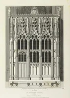 An illustration from The architectural antiquities of Great Britain, represented and illustrated in a series of views, elevations, plans, sections, and details, of various ancient English edifices : with historical and descriptive accounts of each (1807)