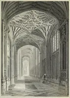 An illustration from The architectural antiquities of Great Britain, represented and illustrated in a series of views, elevations, plans, sections, and details, of various ancient English edifices : with historical and descriptive accounts of each (1807)