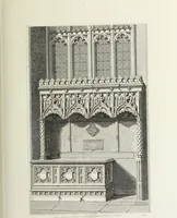 An illustration from The architectural antiquities of Great Britain, represented and illustrated in a series of views, elevations, plans, sections, and details, of various ancient English edifices : with historical and descriptive accounts of each (1807)