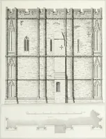 An illustration from The architectural antiquities of Great Britain, represented and illustrated in a series of views, elevations, plans, sections, and details, of various ancient English edifices : with historical and descriptive accounts of each (1807)